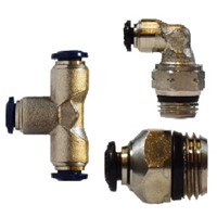 NICKEL PLATED PUSH IN FITTINGS