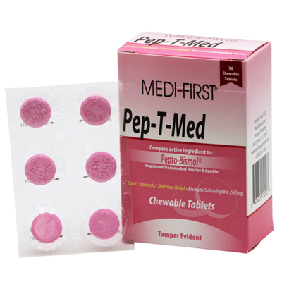 PEP-T-MED STOMACH RELIEF TABLETS