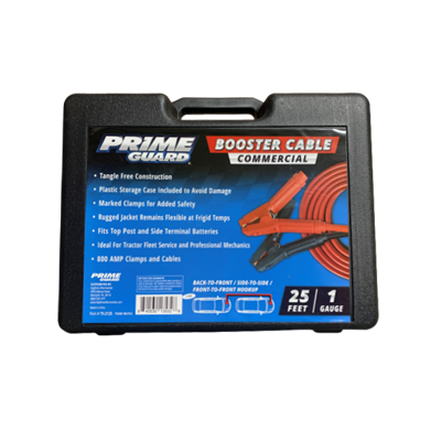 BOOSTER CABLE 1 GA 25FT PRIME GUARD