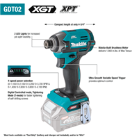 40V CORDLESS DRIVER TOOL ONLY